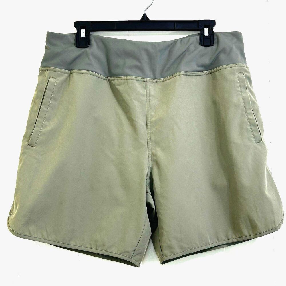Soothfeel Quick Dry Athletic Shorts Olive Green size XL Pockets Comfort Shorts